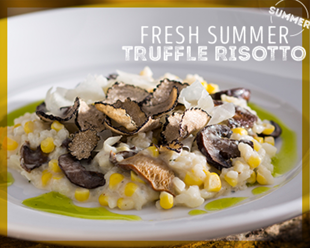 fresh summer truffle risotto