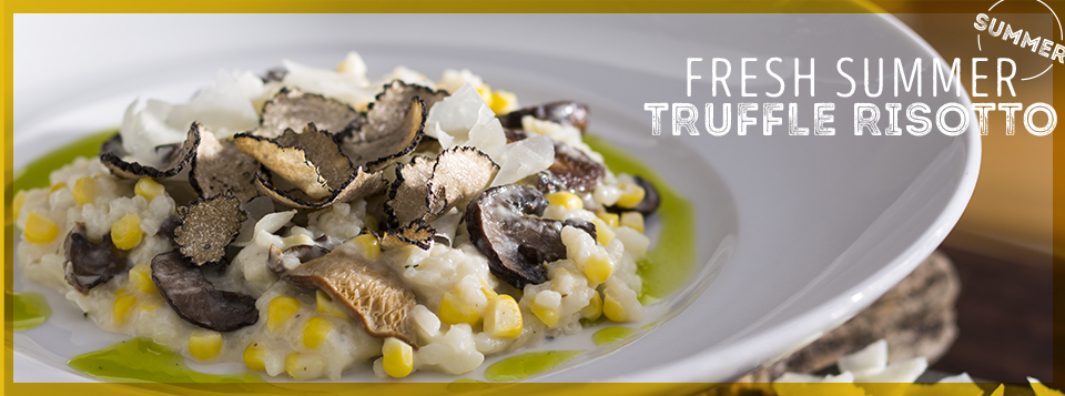 fresh summer truffle risotto