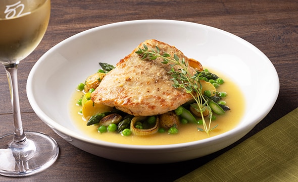 WHITE WINE BRAISED CHICKEN