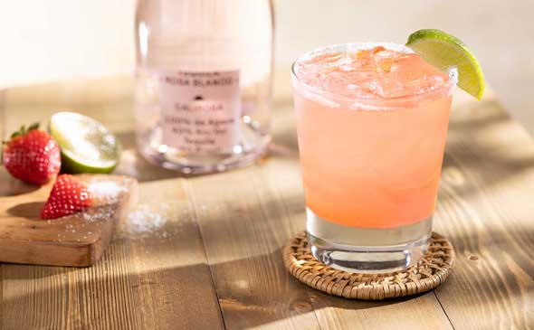 STRAWBERRY HIBISCUS MARGARITA