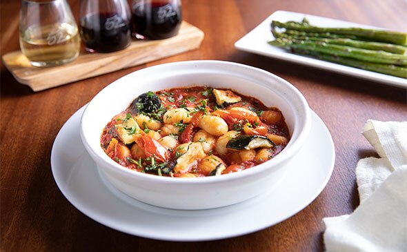 brick oven vegetable gnocchi