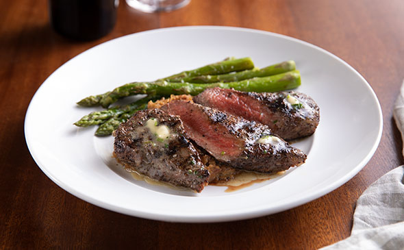 WOOD-GRILLED KONA CRUSTED LAMB LOIN*