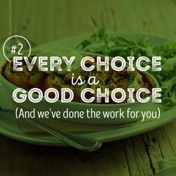 2. Every choice is a good choice and we've done the work for you.
