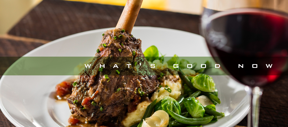 The Mediterranean Braised Lamb Shank from Seasons 52 uses Australian grass-fed lamb
