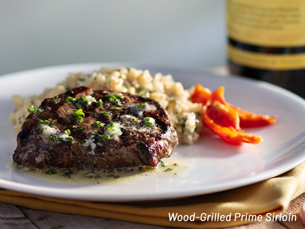 wood-grilled prime sirloin