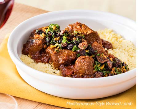 mediterranean-style braised lamb