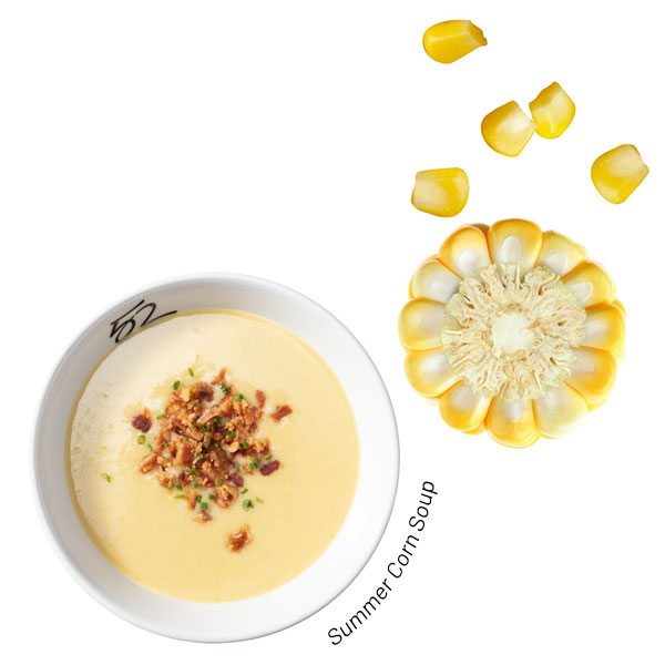 Enjoy a hot bowl of Summer Corn Soup at Seasons 52.