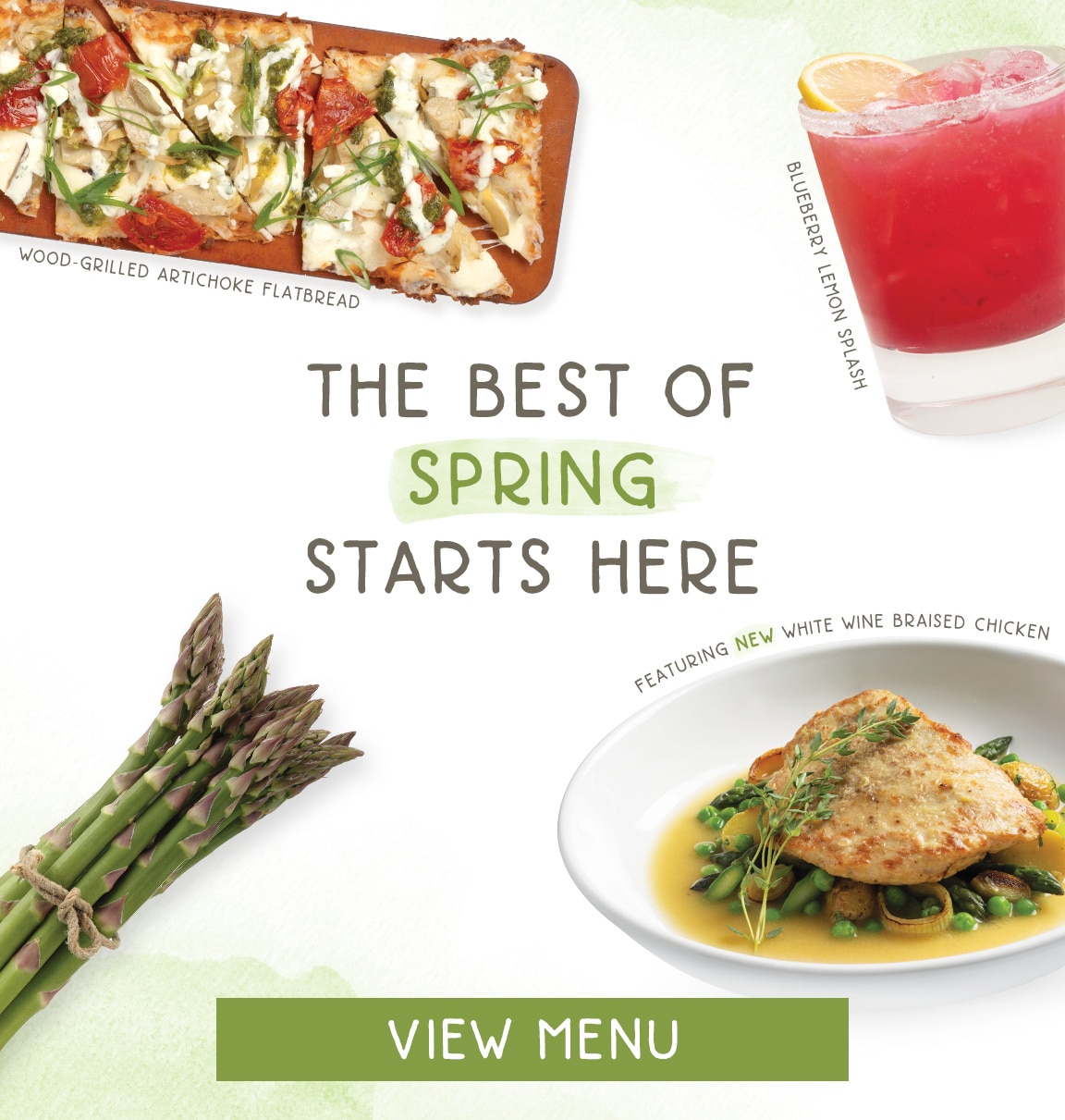 The best of Spring starts here. View menu.