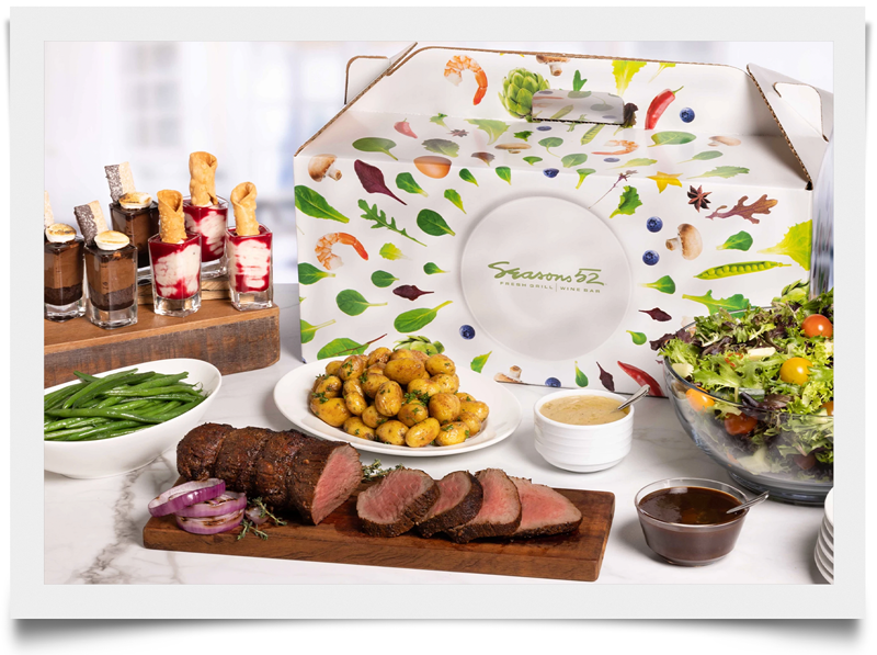 Easter Green Box featuring gourmet entrees and sides