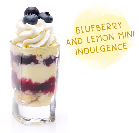 Enjoy a mini indulgence made with fresh blueberries at Seasons 52.