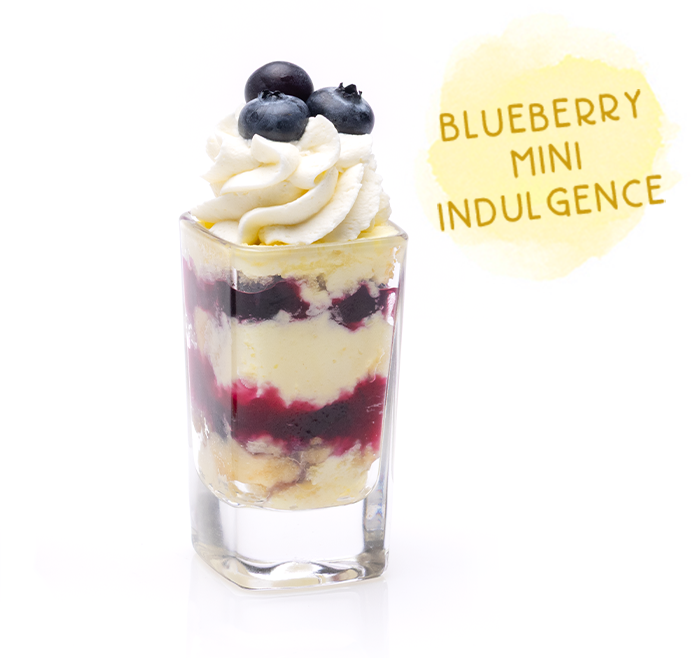 Enjoy a mini indulgence made with fresh blueberries at Seasons 52.