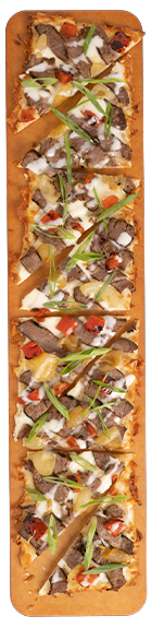 Philly Cheesesteak flatbread from Seasons 52.