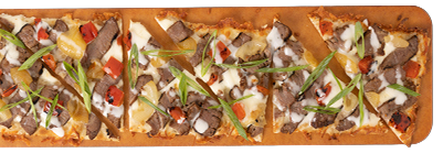 Philly Cheesesteak flatbread from Seasons 52.